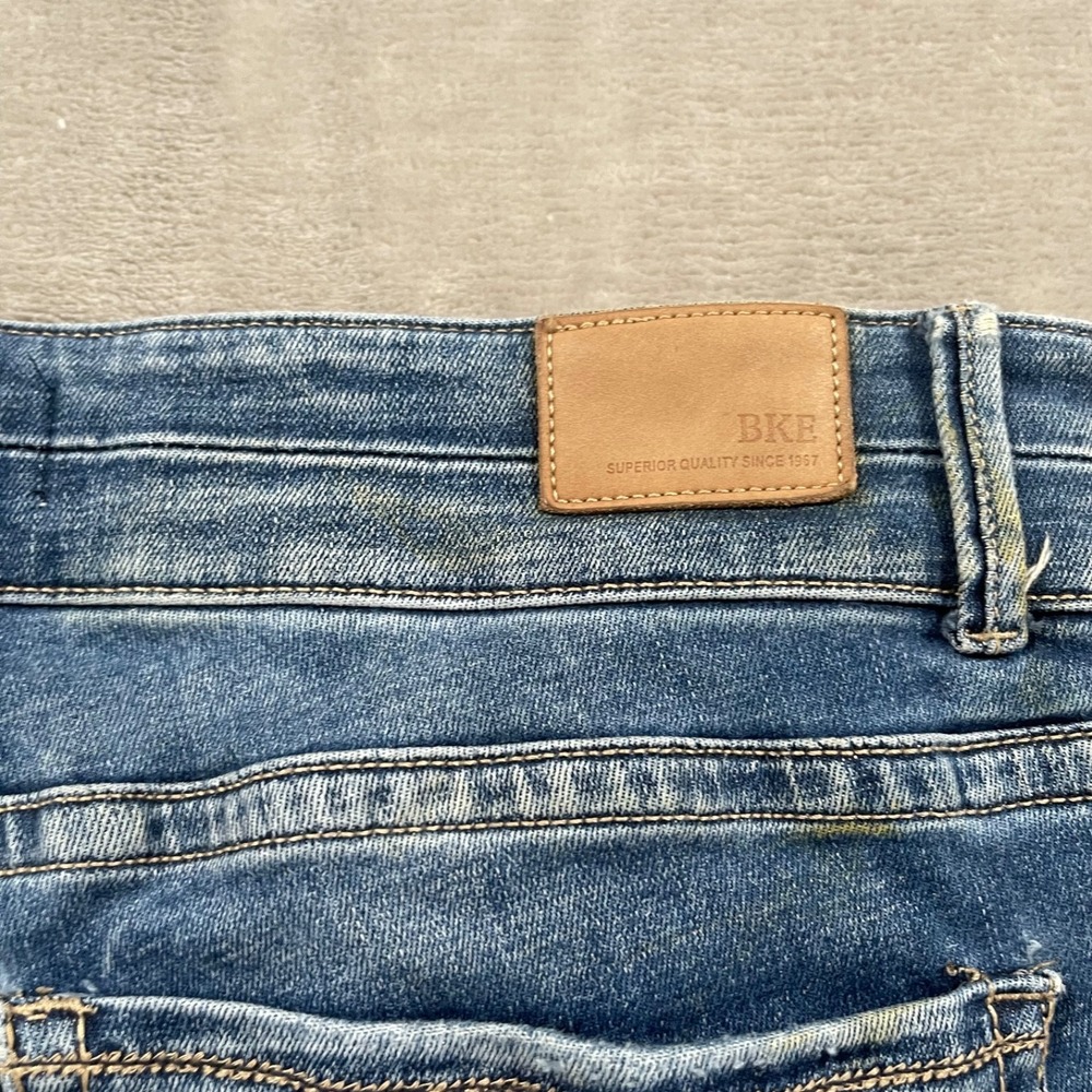 BKE Payton Jeans Mens 31x35.5 Blue Denim Universal Fit Mid Rise Bootcut Western - Picture 7 of 12